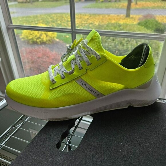 Cole Haan Zerogrand Neon Yellow Mens Winner Tennis Sneaker Size 10 Shoe C34012 - Picture 14 of 16